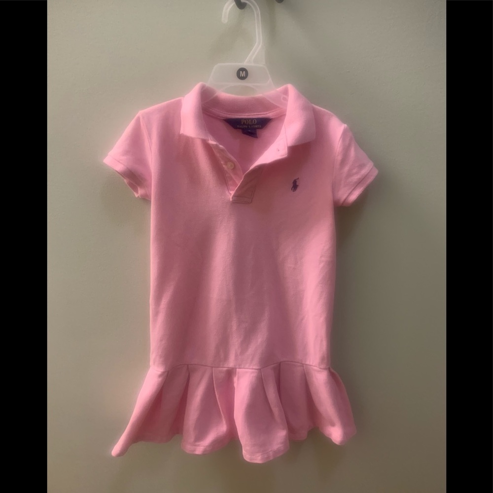 Polo Ralph Lauren Girls Polo Dress. Pink. Sz 5